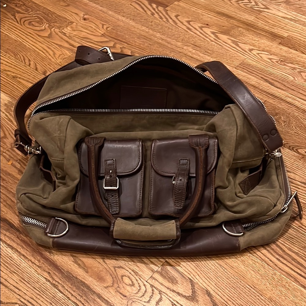 Buffalo Jackson Waxed Canvas and Leather Men's Duffel/weekender bag